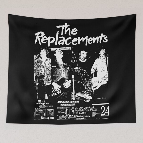 Item preview, Vintage The Replacements Concert Graphic Music Art BLK designed and sold by NeckedMcknight.