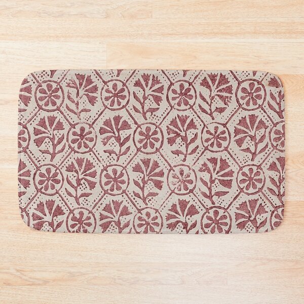 Item preview, Red Geometric and Floral Pattern designed and sold by tomorrowsart.