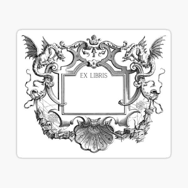 Item preview, Dragon Frame Ex Libris  designed and sold by Roaming  the Greenwood.