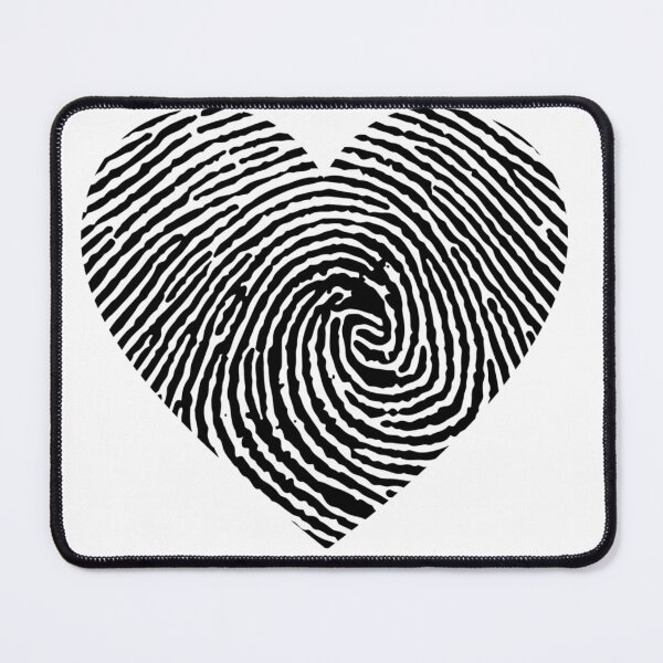 Item preview, Fingerprint heart shaped graphic design print designed and sold by dcrc.