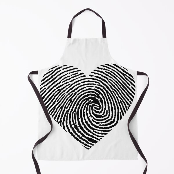 Item preview, Fingerprint heart shaped graphic design print designed and sold by dcrc.