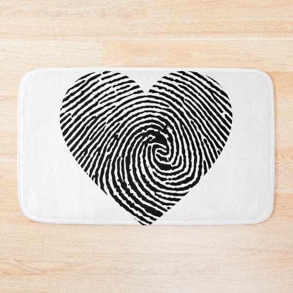 Item preview, Fingerprint heart shaped graphic design print designed and sold by dcrc.