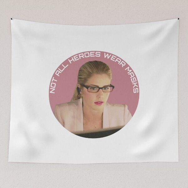Item preview, Not All Heroes Wear Masks - Felicity Smoak designed and sold by FangirlFuel.