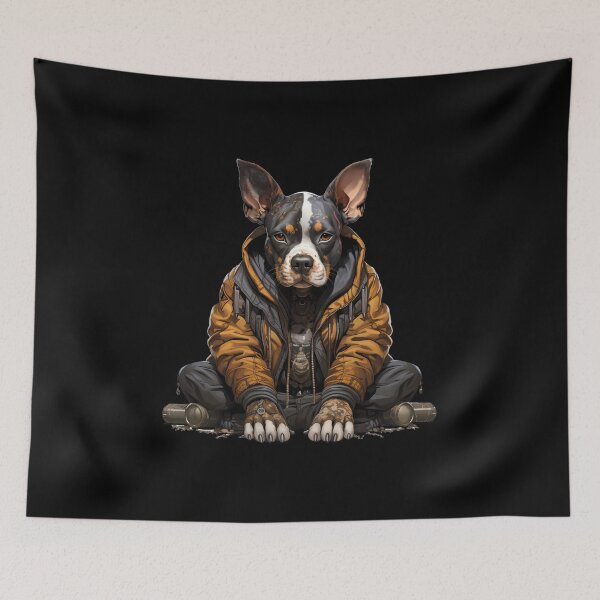 Item preview, Stylish Canine Chic: Dog in Trendy Attire designed and sold by hamishby.