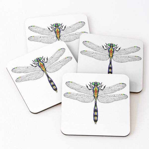 Item preview, Lovely Detailed Rainbow Dragonfly designed and sold by Fuzzy Izmit's Shop.