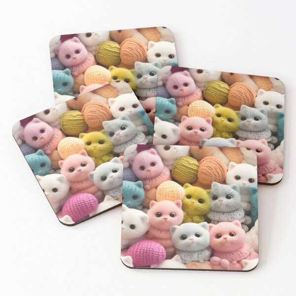 Item preview, Adorable Crocheted Baby Amigurumi Animals Seamless Pattern designed and sold by AlienSkinEyes.