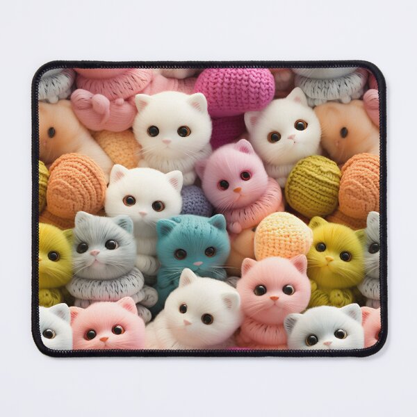 Item preview, Adorable Crocheted Baby Amigurumi Animals Seamless Pattern designed and sold by AlienSkinEyes.