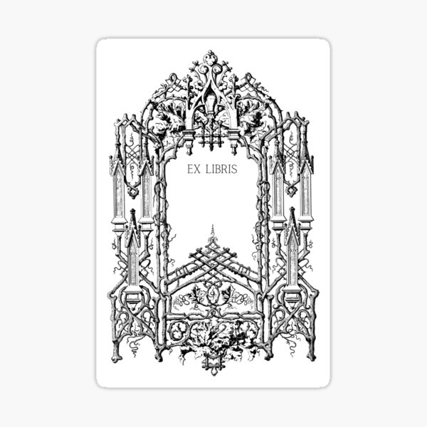Item preview, Gothic Frame Ex Libris  designed and sold by Roaming  the Greenwood.