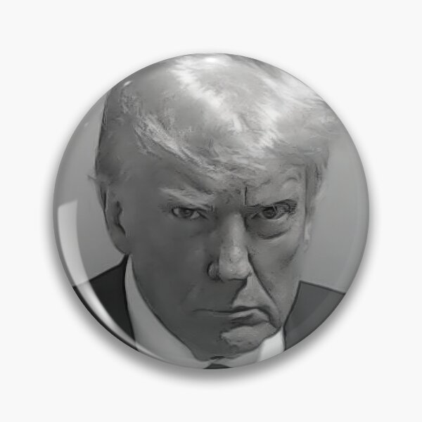 Item preview, Donald Trump Mugshot Black and White designed and sold by hungrypotatoe.