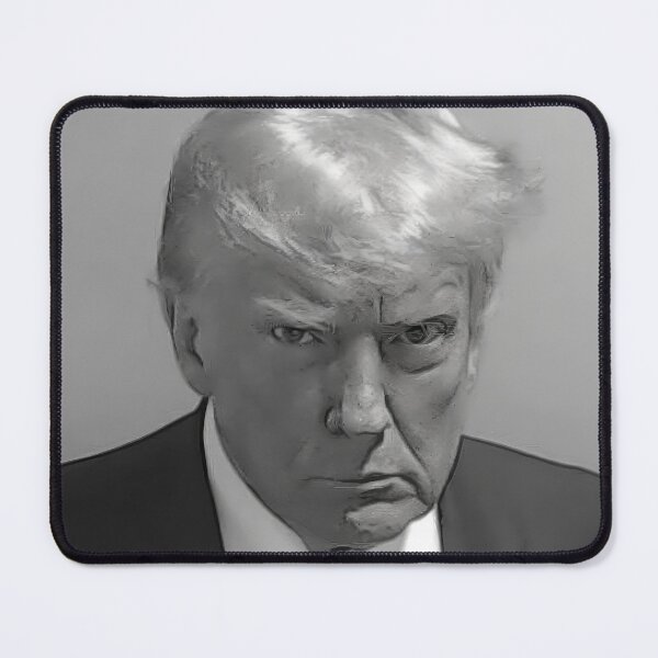 Item preview, Donald Trump Mugshot Black and White designed and sold by hungrypotatoe.