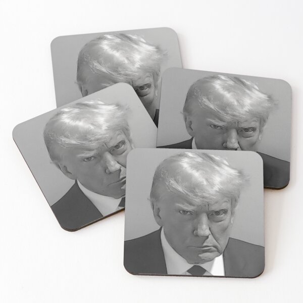 Item preview, Donald Trump Mugshot Black and White designed and sold by hungrypotatoe.
