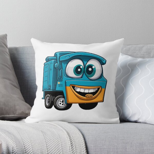 Dump Truck Shaped Pillow, Lorry Cushion for Kids, Decorative