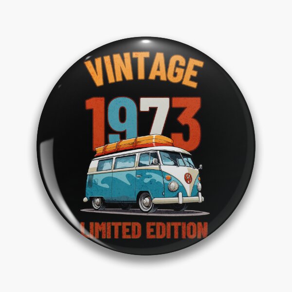 Item preview, 50th Birthday squad vintage 1973 Limited Edition - retro van adventure journal designed and sold by TNwandesignart.