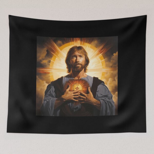 Item preview, The Sacred Heart of Chuck Jesus designed and sold by YouthfulFoster.