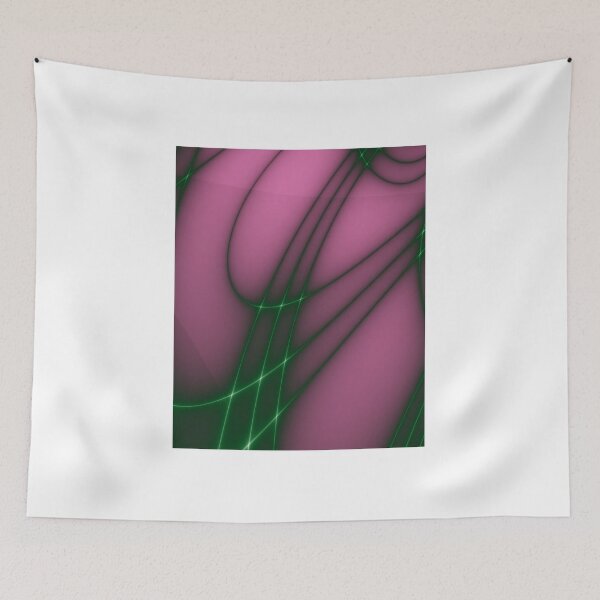 Item preview, Green lines on purple background designed and sold by Ivicaartist.