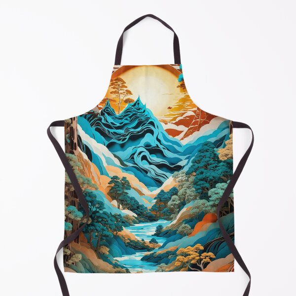 Aperçu de l'œuvre Blue Mountain Flow créée et vendue par Glenburn Graphics.