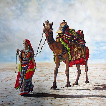 Artwork thumbnail, The Great Rann of Kutch by Elena Bondar: Oil-on-Canvas by Rinsetheman