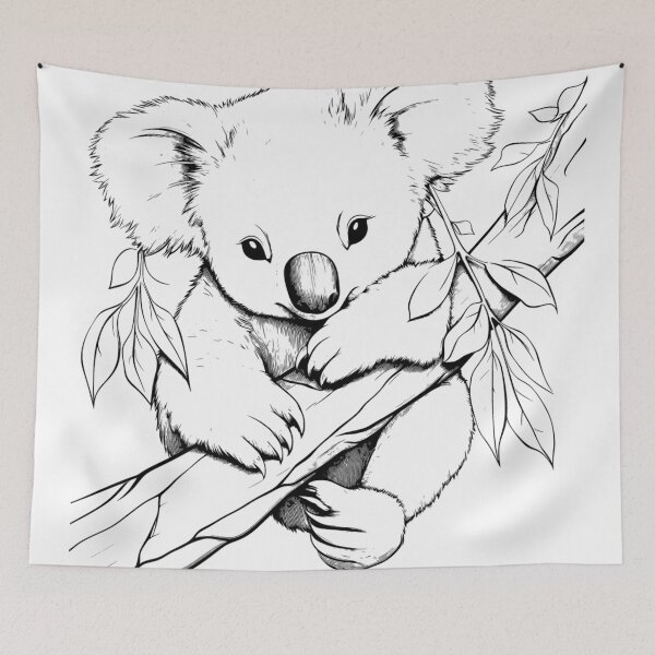 Item preview, Koala Bear drawing art print designed and sold by dcrc.