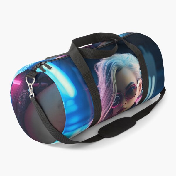 Item preview, Cyborg girl motorcycle rider - Cyberpunk 4 designed and sold by Red Witch Art.