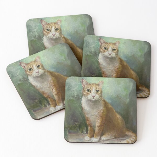 Item preview, Portrait of Giinger cat. Original painting. designed and sold by LidaYatsukevich.