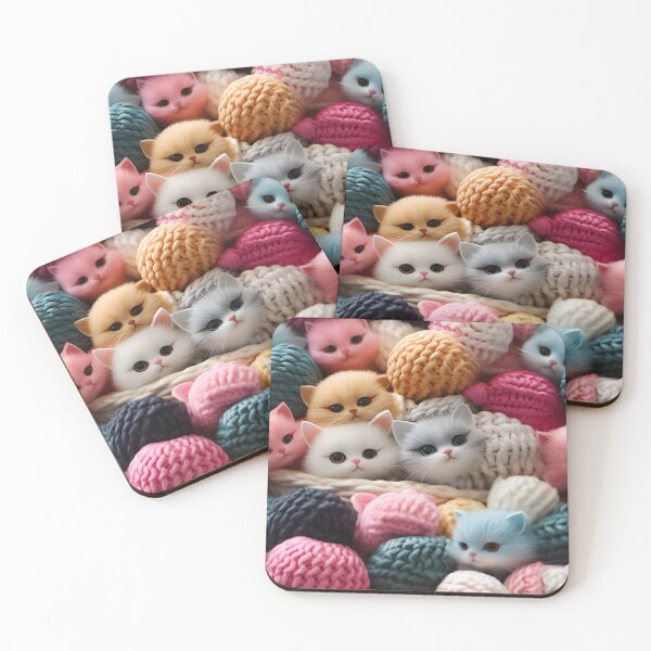 Item preview, Adorable Crocheted Baby Amigurumi Animals Seamless Pattern designed and sold by AlienSkinEyes.