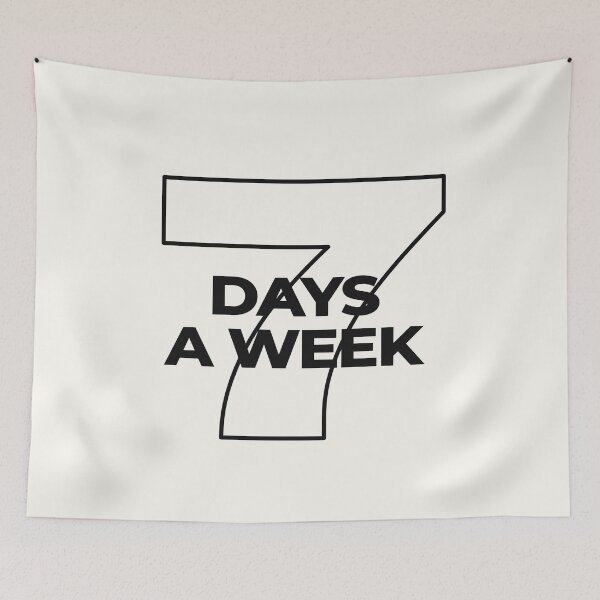 Item preview, Jungkook Seven, Seven days a week, BTS Jungkook / black text designed and sold by SoloAutenica.