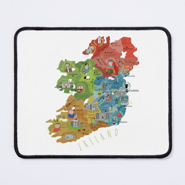 Item preview, Ireland, Irish Landmarks And Famous People By Irish Artist Carla Daly designed and sold by Carla Daly.