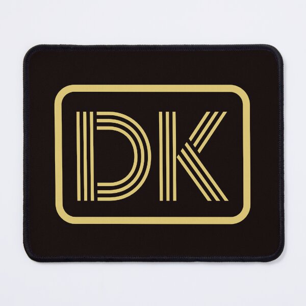 Artikelvorschau, DK-Initialen goldene geometrische Buchstaben entworfen und verkauft von Jeallan Designs.
