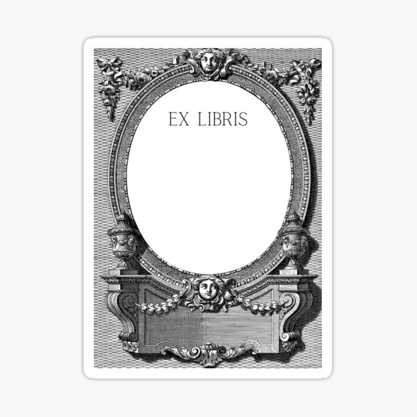 Item preview, Urn Engraving Frame Ex Libris  designed and sold by Roaming  the Greenwood.