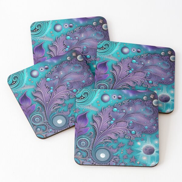 Item preview, Other Worldly Designs- nebulas, stars, galaxies, planets with feathers  designed and sold by BirdsnStuff.