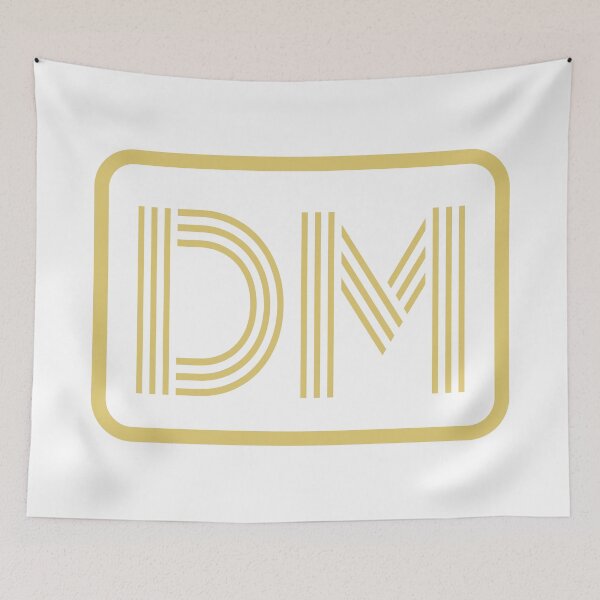 Item preview, Iniciales DM Letras Geométricas Doradas designed and sold by Jeallan Designs.