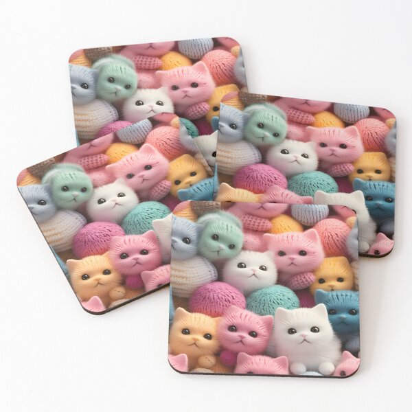 Item preview, Adorable Crocheted Baby Amigurumi Animals Seamless Pattern designed and sold by AlienSkinEyes.