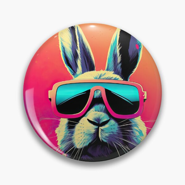 Item preview, 80's Synthwave Retro Bunny designed and sold by Puristock.