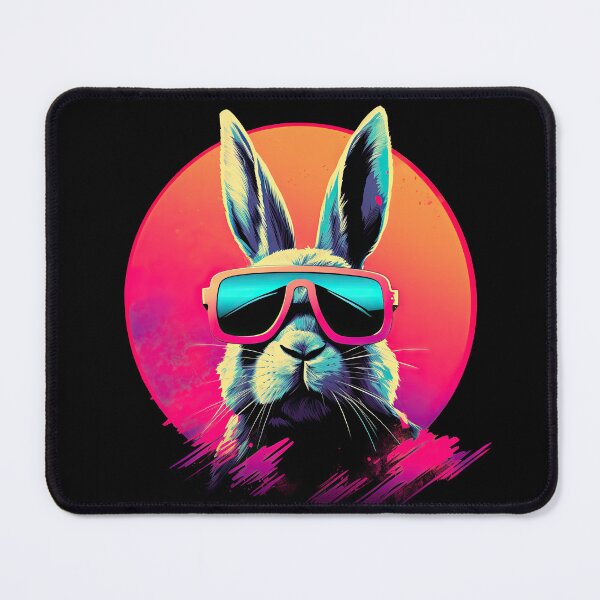 Item preview, 80's Synthwave Retro Bunny designed and sold by Puristock.