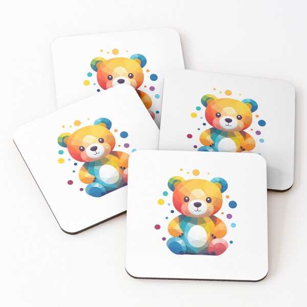 Item preview, rainbow bear cute art little bear art designed and sold by KAMESUN.