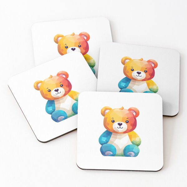 Item preview, rainbow bear cute art little bear art no.3 designed and sold by KAMESUN.