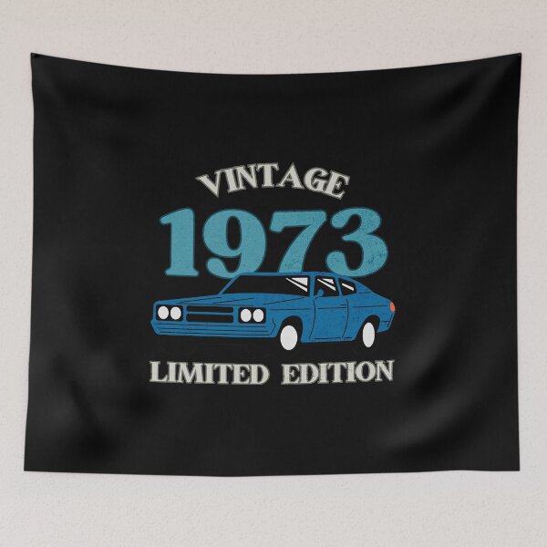 Item preview,  50th Birthday squad vintage 1973 Limited Edition - classic retro car  designed and sold by TNwandesignart.