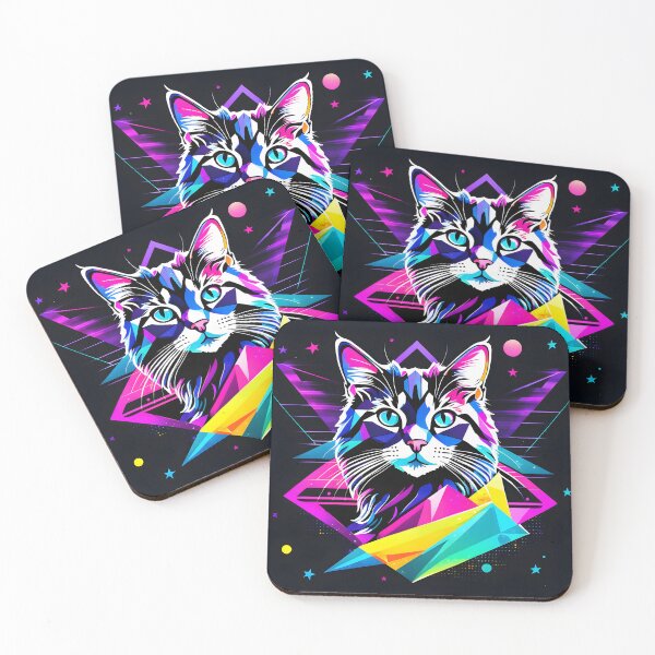 Item preview, Tron style Cat by Urban Nova Design designed and sold by UrbanNova.