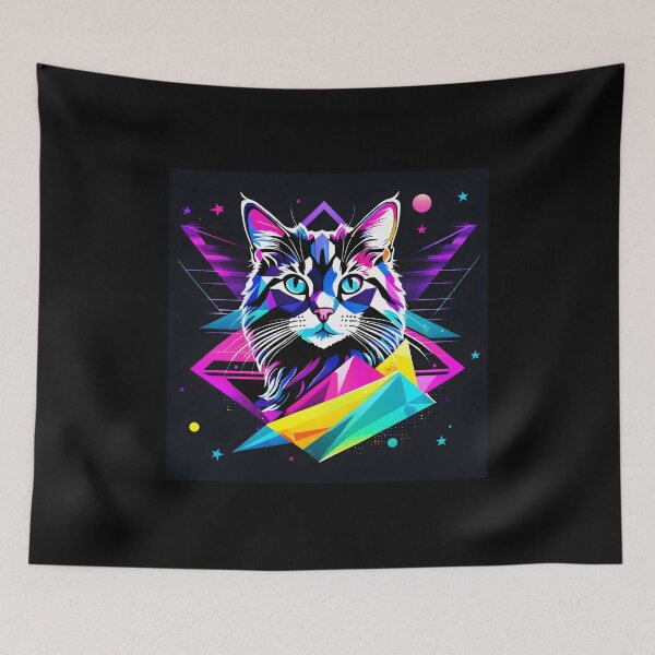Item preview, Tron style Cat by Urban Nova Design designed and sold by UrbanNova.