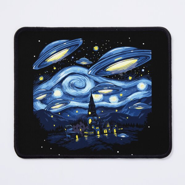 Item preview, Starry Night UFO Alien Gifts Men Women Kids Funny Alien designed and sold by KsuAnn.
