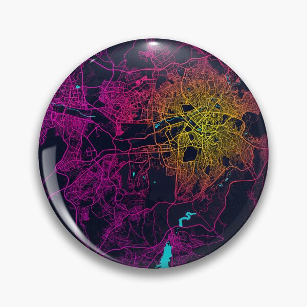 Item preview, Ankara City Map of Turkey - Neon designed and sold by deMAP.