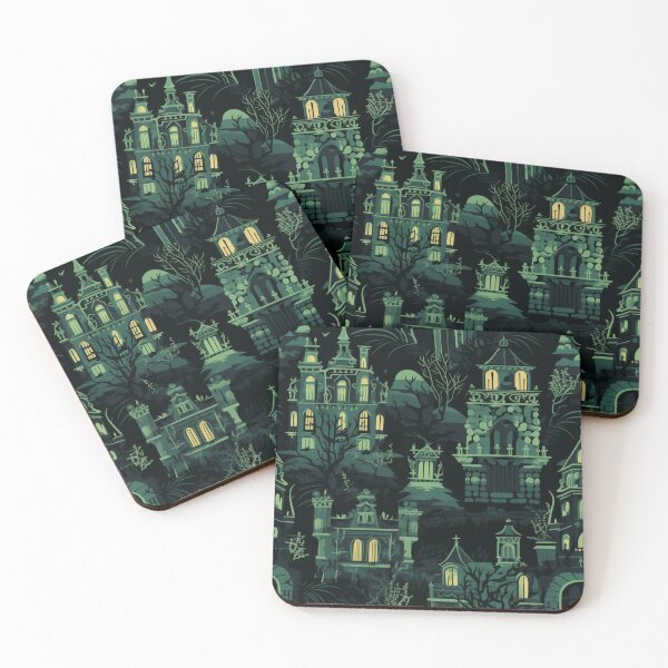 Item preview, Espeluznante mansión embrujada - verde designed and sold by InkishDelight.
