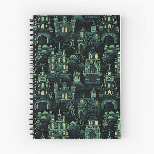 Item preview, Creepy haunted mansion - green designed and sold by InkishDelight.