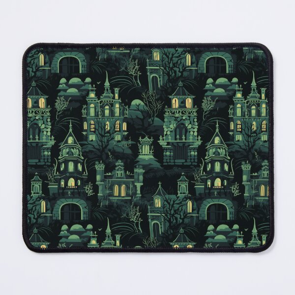 Item preview, Creepy haunted mansion - green designed and sold by InkishDelight.