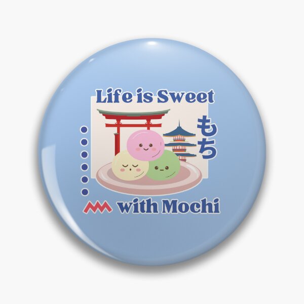 Item preview, La vida es dulce con Mochi | Lindo mochi japonés designed and sold by Kimochi-Shop.