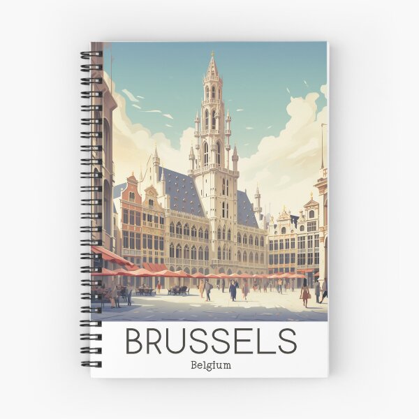 Item preview, A Vintage Travel Illustration of Brussels - Belgium designed and sold by GoodOldVintage.