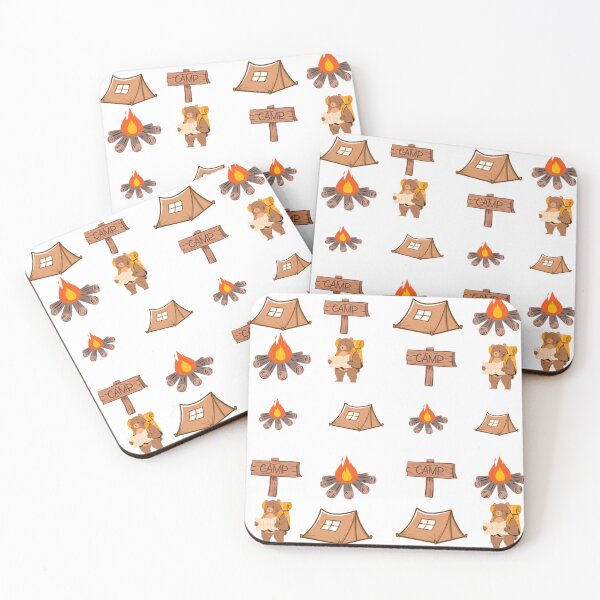 Item preview, Bear camp cartoon camping with bear on sunshine  designed and sold by Sheaumstore.
