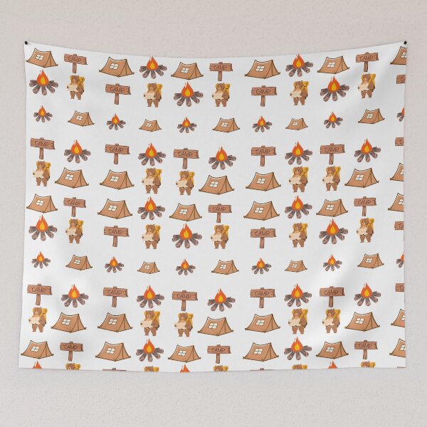 Item preview, Bear camp cartoon camping with bear on sunshine  designed and sold by Sheaumstore.
