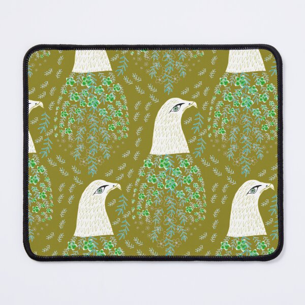Item preview, Tropical Blue Bird in mustard - small designed and sold by SerahO.