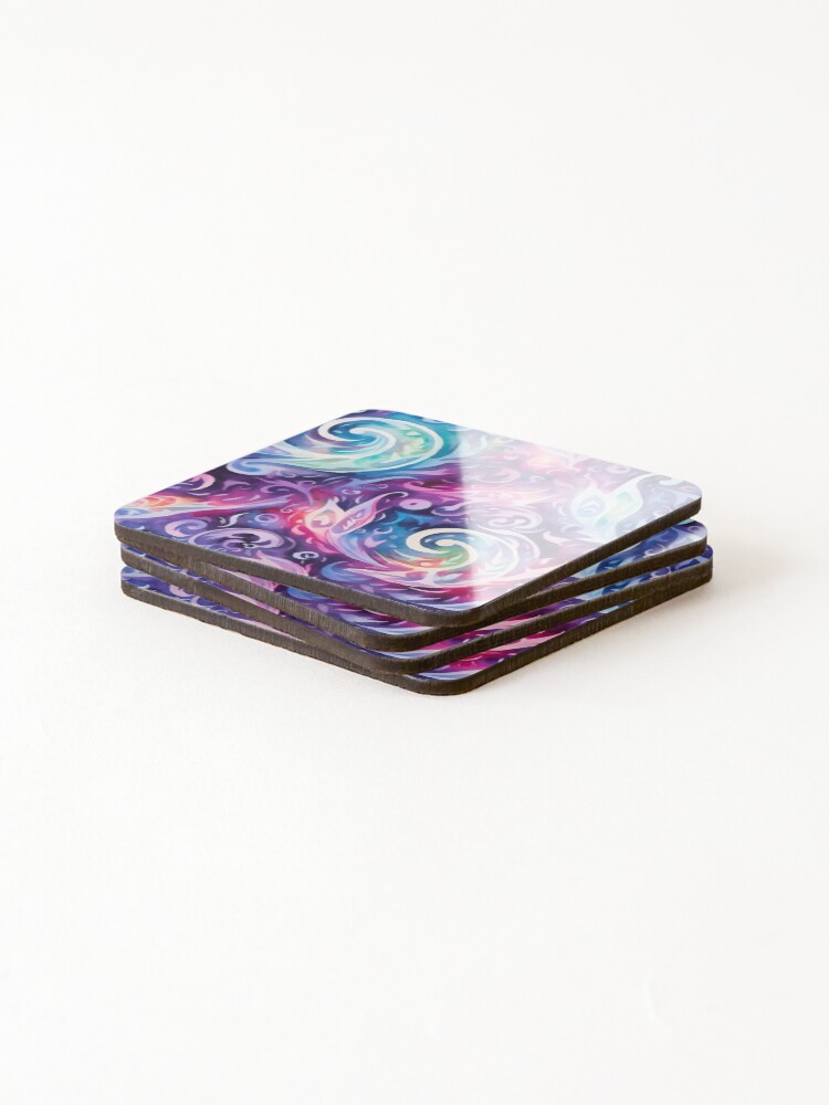 Thumbnail 4 of 5, Coasters (Set of 4), Magic Runes Spell Pattern designed and sold by SchorlCraft.